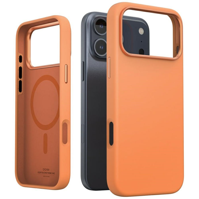 Калъф Araree Typo Skin M MagSafe за iPhone 17 Pro Max, оранжев