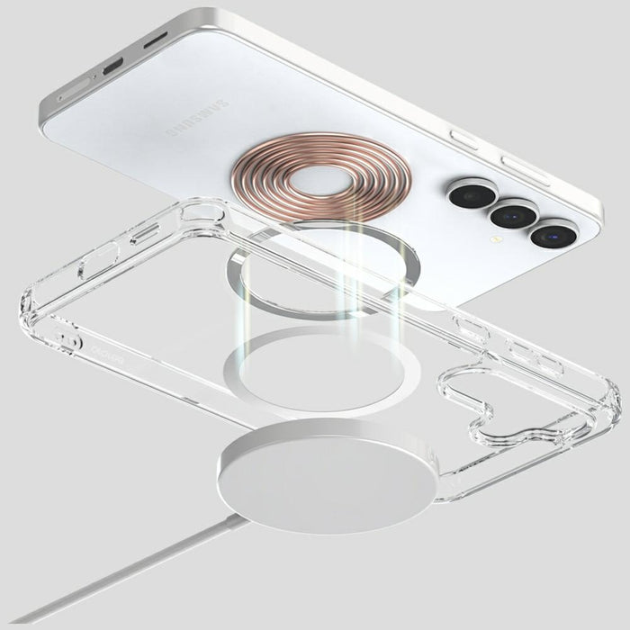 Калъф Araree Duple M MagSafe за Samsung Galaxy S25 FE, прозрачен