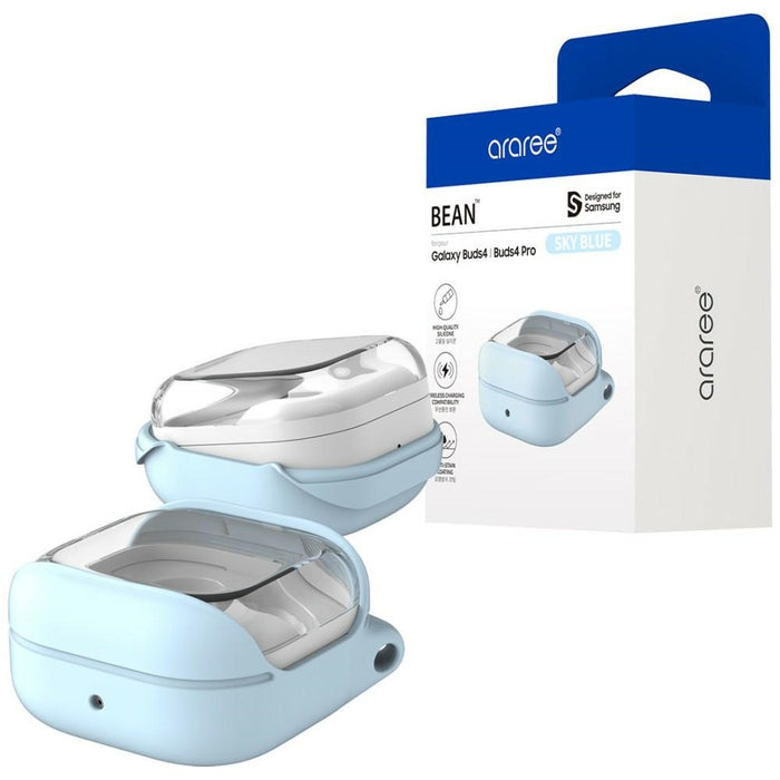 Калъф Araree Bean за Galaxy Buds 4 / Buds 4 Pro, син