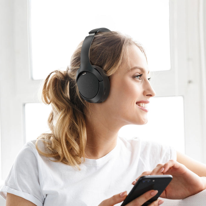 Acefast H6 ANC безжични Bluetooth 5.3 IPX4 слушалки Over-Ear - черни