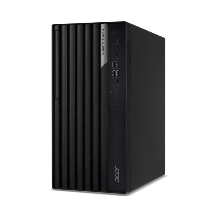 Acer Veriton, VM4720GT, Intel Core i3-14100 (до 4,70GHz, 12MB), 1*16GB DDR5 (1 свободен слот), 512GB SSD M.2, Intel Arc A380 6GB GDDR6, TPM 2.0, GLAN, 500W 80PLUS Platinum, KBD и мишка USB, без ОС, 3 години гаранция
