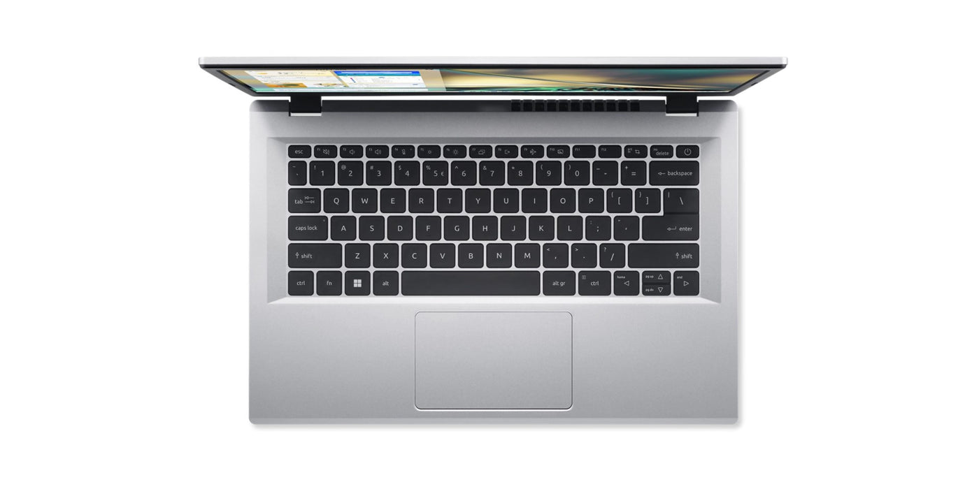 Acer Aspire 3 A314-36P-3772 Intel Core i3 N-series i3-N305 Лаптоп 35,6 cm (14") Full HD 8 GB LPDDR5-SDRAM 256 GB SSD Wi-Fi 6 (802.11ax) Windows 11 Home Silver Ново преопаковане/преопаковане