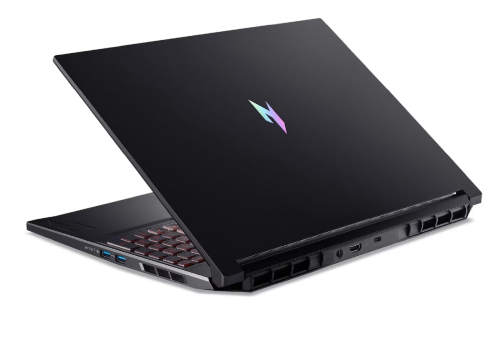 Acer Nitro V16 AI, ANV16-42-R8RP, AMD Ryzen 7 260 (8C/16T, до 5,10 GHz, 24MB), 16" WQXGA (1920x1200)IPS 180Hz, 1*16GB DDR5 (1 свободен слот), 1024GB PCIe NVMe SSD, GeForce RTX 5060 8GB GDDR7 630 AI TOPS, WiFi 802.11e, MicroSD, BT 5.3, No Os, Черен