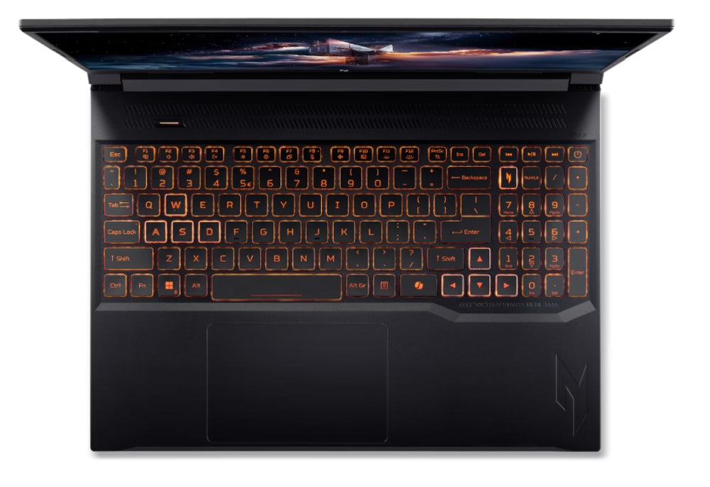 Acer Nitro V16 AI, ANV16-42-R8RP, AMD Ryzen 7 260 (8C/16T, до 5,10 GHz, 24MB), 16" WQXGA (1920x1200)IPS 180Hz, 1*16GB DDR5 (1 свободен слот), 1024GB PCIe NVMe SSD, GeForce RTX 5060 8GB GDDR7 630 AI TOPS, WiFi 802.11e, MicroSD, BT 5.3, No Os, Черен