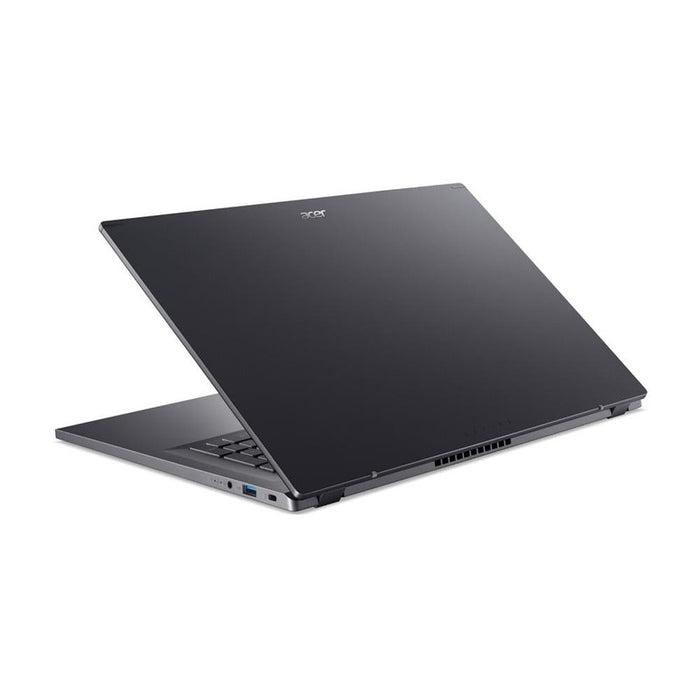 Acer Aspire 17, A17-51M-72HF, Intel Core i7-13620H (10C/16T, до 4,9GHz, 24MB),17,3" FHD (1920x1080) IPS LCD с тънка рамка,16GB DDR5 4600MHz,512GB PCIe NVMe SSD, Intel UMA, FHD Cam, WiFi 6E, BT 5.1, без операционна система, стоманено сиво