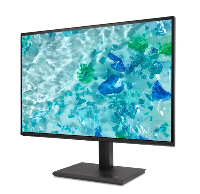 Acer Vero B277Gbmiprzx, 27" IPS LED, ZeroFrame FHD (1920x1080) AG, 4ms (GTG), 120Hz, 100M:1, 1500:1, 250nits, 99% sRGB, HDMI, VGA, DP, USB3.2x4 USB-B(1up 4down), Speakers 2x2W, Audio In/Out, ERGOstand, TUV, Energy Efficiency Class C, VESA, Black