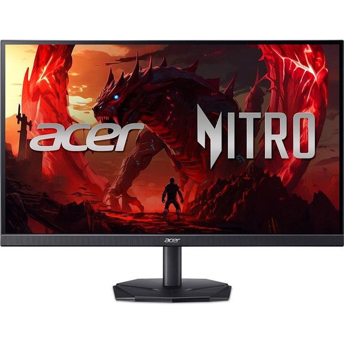 Acer Nitro KG272KL1bmiipx, 27'' UHD (3840x2160) IPS, ZeroFrame, 144Hz (DFR), 0.5ms (GTG мин.), HDR10, FreeSync, 250nits, 2xHDMI, високоговорители, DP, аудио изход, VisionCare, енергиен клас F, черен, 2Y