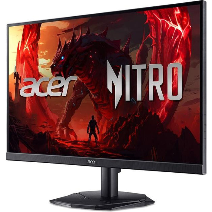 Acer Nitro KG272KL1bmiipx, 27'' UHD (3840x2160) IPS, ZeroFrame, 144Hz (DFR), 0.5ms (GTG мин.), HDR10, FreeSync, 250nits, 2xHDMI, високоговорители, DP, аудио изход, VisionCare, енергиен клас F, черен, 2Y