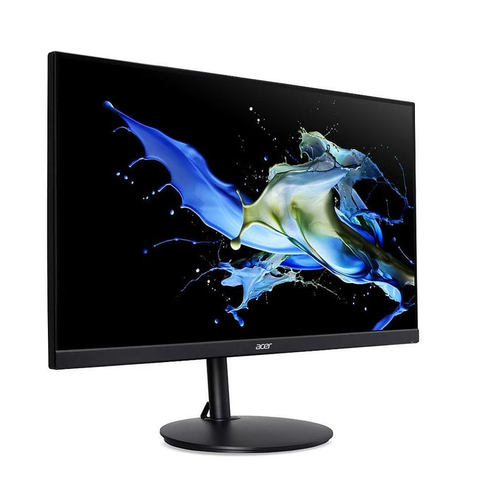 Acer Vero CB242YGbipr, 23.8" FHD (1920x1080) IPS, ZeroFrame 120Hz Adaptive Sync, 1ms (VRB), 250nits, VGA, HDMI, DP, Audio In/Out, Черен, 3Y