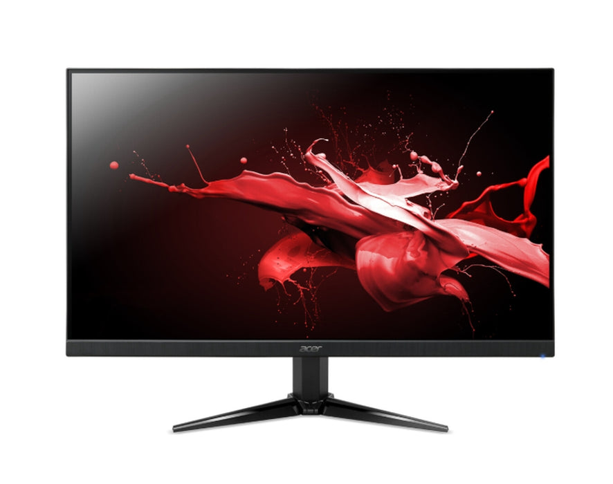 Acer Nitro QG241YX1bmiipx, 23.8'' FHD (1920x1080) IPS, ZeroFrame, 200Hz, 0.5ms (GTG мин.), HDR10, FreeSync Premium, 250nits HDMI, високоговорители, DP, аудио изход, VisionCare, енергиен клас E, черен, 2Y
