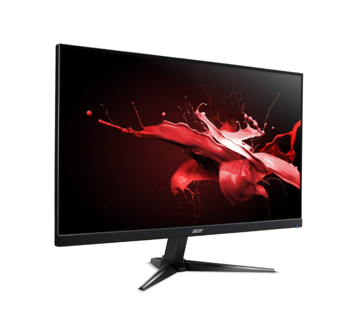 Acer Nitro QG241YX1bmiipx, 23.8'' FHD (1920x1080) IPS, ZeroFrame, 200Hz, 0.5ms (GTG мин.), HDR10, FreeSync Premium, 250nits HDMI, високоговорители, DP, аудио изход, VisionCare, енергиен клас E, черен, 2Y