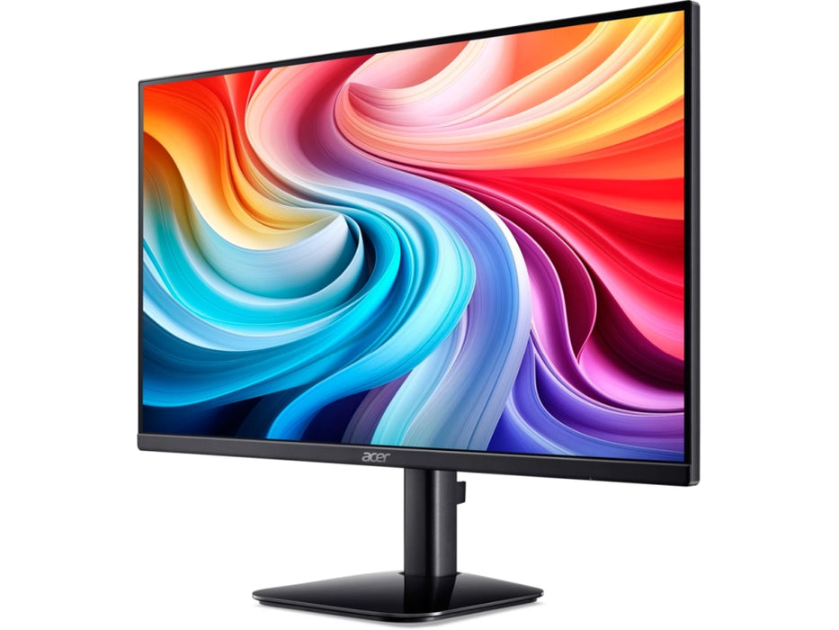 Acer KA242YE0bi, 24" IPS LED, ZeroFrame, FHD (1920x1080) FreeSync, 1ms(VRB), 100Hz, 100M:1, 250 cd/m2, VGA, HDMI, Audio in/out, Tilt,VESA, Черен
