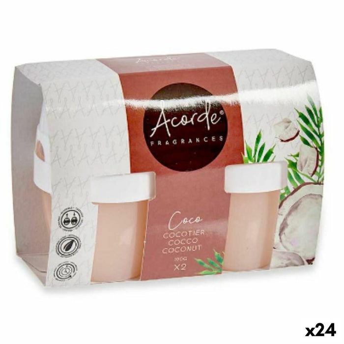 Комплект освежители за въздух Acorde 1165-COCO 1165-COCO Кокосов орех Гел (24 броя)