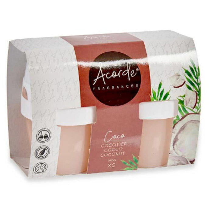 Комплект освежители за въздух Acorde 1165-COCO 1165-COCO Кокосов орех Гел (24 броя)