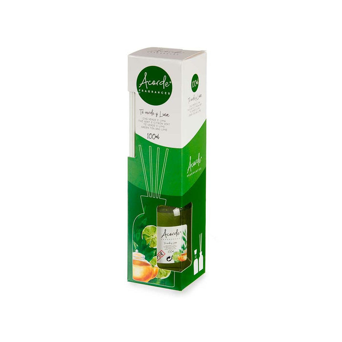 Ароматизирани Пръчици Acorde 83661 83661 Верде Лимон Зелен чай 100 ml (12 броя)