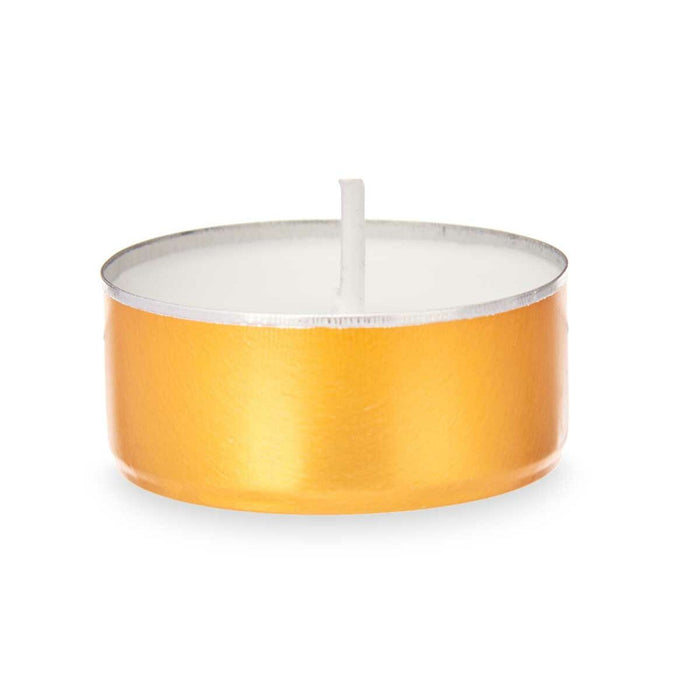 Комплект Свещи Acorde 62368-GOLD Tea Lights Бял Златен (24 броя)