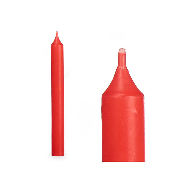 Комплект Свещи Acorde 126-C-AR 126-C-AR Червен 2 x 2 x 20 cm 8,5 x 21 x 4,5 cm (12 броя)