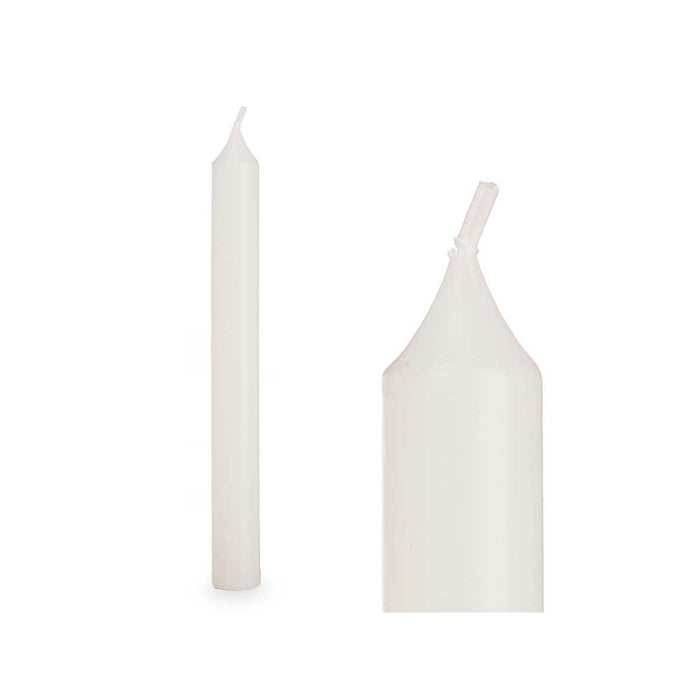 Комплект Свещи Acorde 123-A-AR 123-A-AR Бял 2 x 2 x 15 cm 6 x 15 x 4 cm (12 броя)