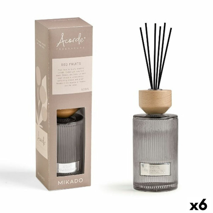 Ароматизирани Пръчици Acorde RED FRUITS 500 ml (6 броя)