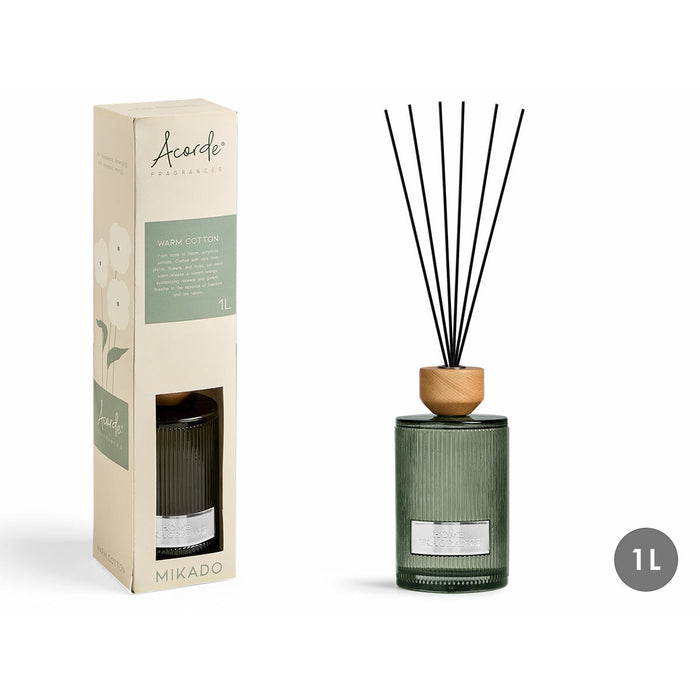 Ароматизирани Пръчици Acorde WARM COTTON 1 L (4 броя)