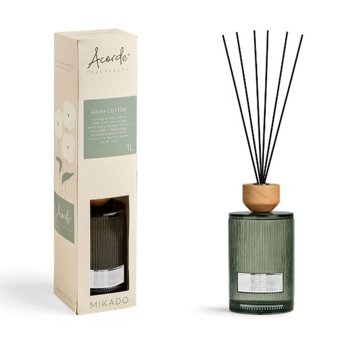 Ароматизирани Пръчици Acorde WARM COTTON 1 L (4 броя)