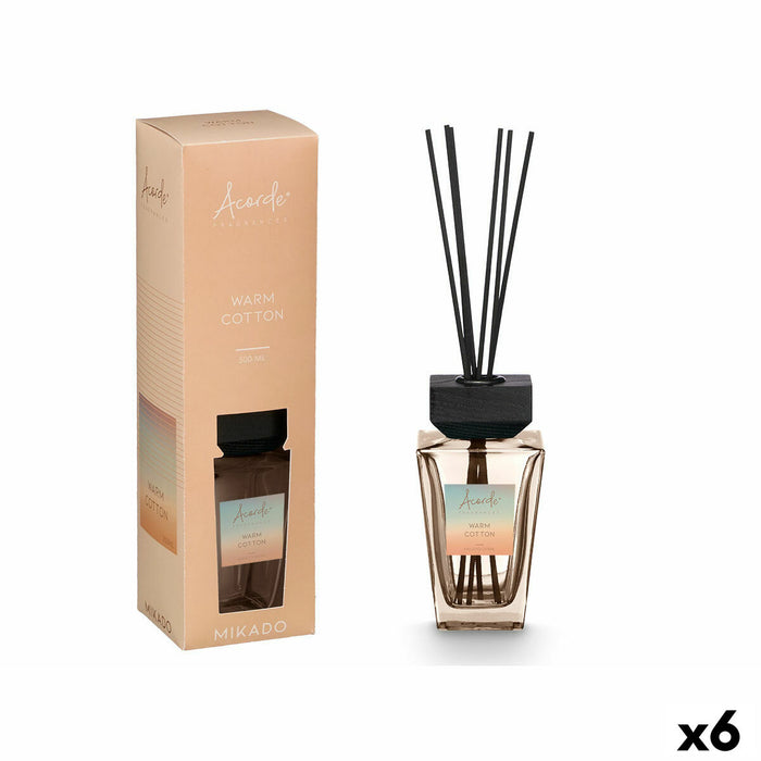 Ароматизирани Пръчици Acorde WARM COTTON 500 ml (6 броя)