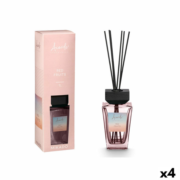 Ароматизирани Пръчици Acorde RED FRUITS 1 L (4 броя)