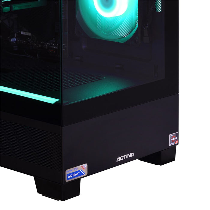 Actina 5901443383697 PC AMD Ryzen™ 5 7600 32 GB DDR5-SDRAM 1 TB SSD NVIDIA GeForce RTX 4070 Ti Super Midi Tower черен