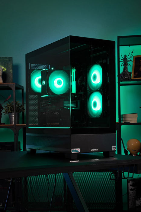 Actina 5901443383697 PC AMD Ryzen™ 5 7600 32 GB DDR5-SDRAM 1 TB SSD NVIDIA GeForce RTX 4070 Ti Super Midi Tower черен
