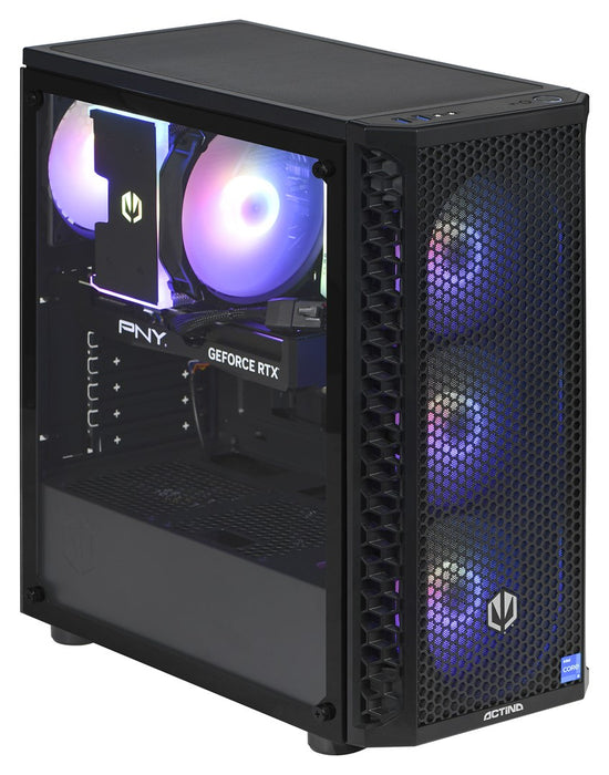 Actina 5901443387510 PC Intel® Core™ i5 i5-13600KF 16 GB DDR4-SDRAM 1 TB SSD NVIDIA GeForce RTX 4070 SUPER Midi Tower Черен