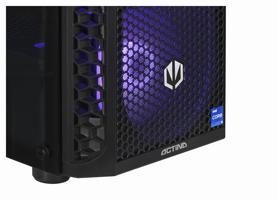Actina 5901443387510 PC Intel® Core™ i5 i5-13600KF 16 GB DDR4-SDRAM 1 TB SSD NVIDIA GeForce RTX 4070 SUPER Midi Tower Черен