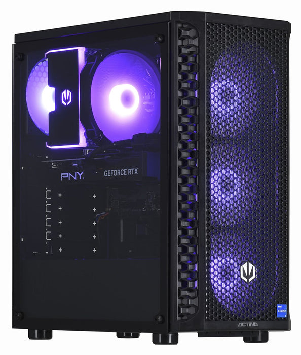 Actina 5901443387510 PC Intel® Core™ i5 i5-13600KF 16 GB DDR4-SDRAM 1 TB SSD NVIDIA GeForce RTX 4070 SUPER Midi Tower Черен