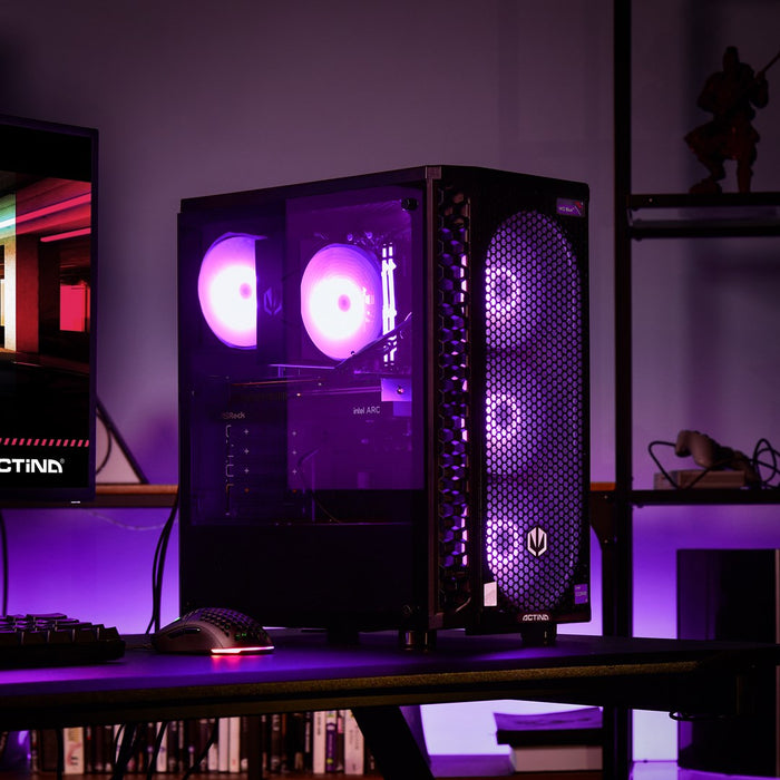 Actina 5901443387886 PC AMD Ryzen™ 7 5700X 32 GB DDR4-SDRAM 1 TB SSD NVIDIA GeForce RTX 4060 Midi Tower Черен