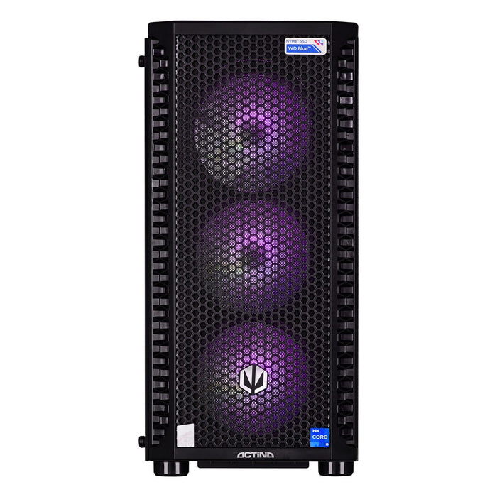 Actina 5901443387886 PC AMD Ryzen™ 7 5700X 32 GB DDR4-SDRAM 1 TB SSD NVIDIA GeForce RTX 4060 Midi Tower Черен