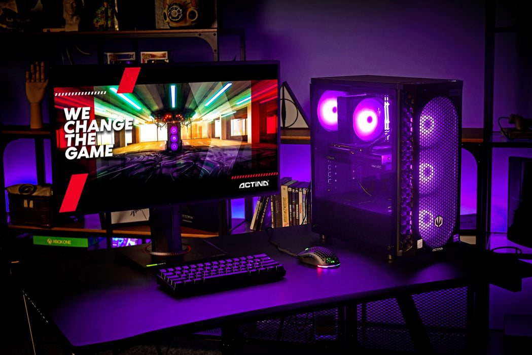 Actina 5901443387886 PC AMD Ryzen™ 7 5700X 32 GB DDR4-SDRAM 1 TB SSD NVIDIA GeForce RTX 4060 Midi Tower Черен