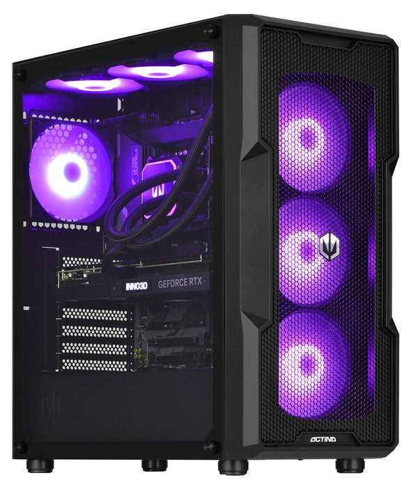 Actina 5901443406297 PC AMD Ryzen™ 7 9800X3D 32 GB DDR5-SDRAM 1 TB SSD NVIDIA GeForce RTX 4070 Ti Super Midi Tower Black