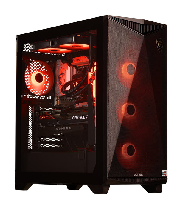 Actina 5901443414230 PC AMD Ryzen™ 9 9900X 32 GB DDR5-SDRAM 2 TB SSD NVIDIA GeForce RTX 5080 Midi Tower Черен