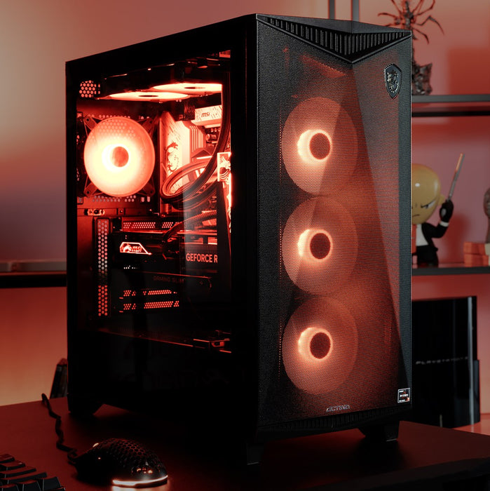 Actina 5901443414247 PC AMD Ryzen™ 9 7900X 32 GB DDR5-SDRAM 2 TB SSD NVIDIA GeForce RTX 5080 Midi Tower Черен