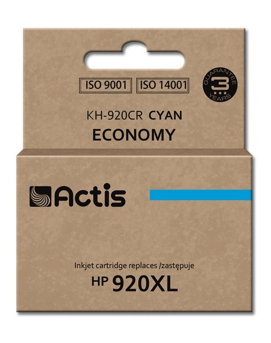 Мастило Actis KH-920CR (заместител за HP 920XL CD972AE; Standard; 12 ml; циан)
