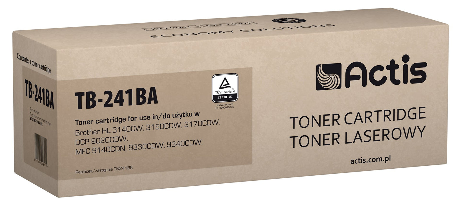 Тонер Actis TB-241BA (заместител за Brother TN-241BK; стандартен; 2500 страници; черен)