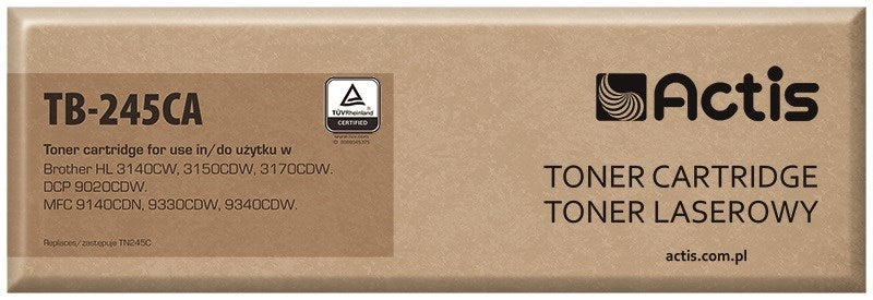 Тонер Actis TB-245CA (заместител за Brother TN-245C; стандартен; 2200 страници; циан)