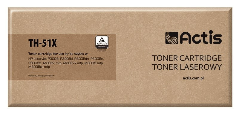 Тонер Actis TH-51X (заместител за HP 51X Q7551X; стандартен; 13 000 страници; черен)