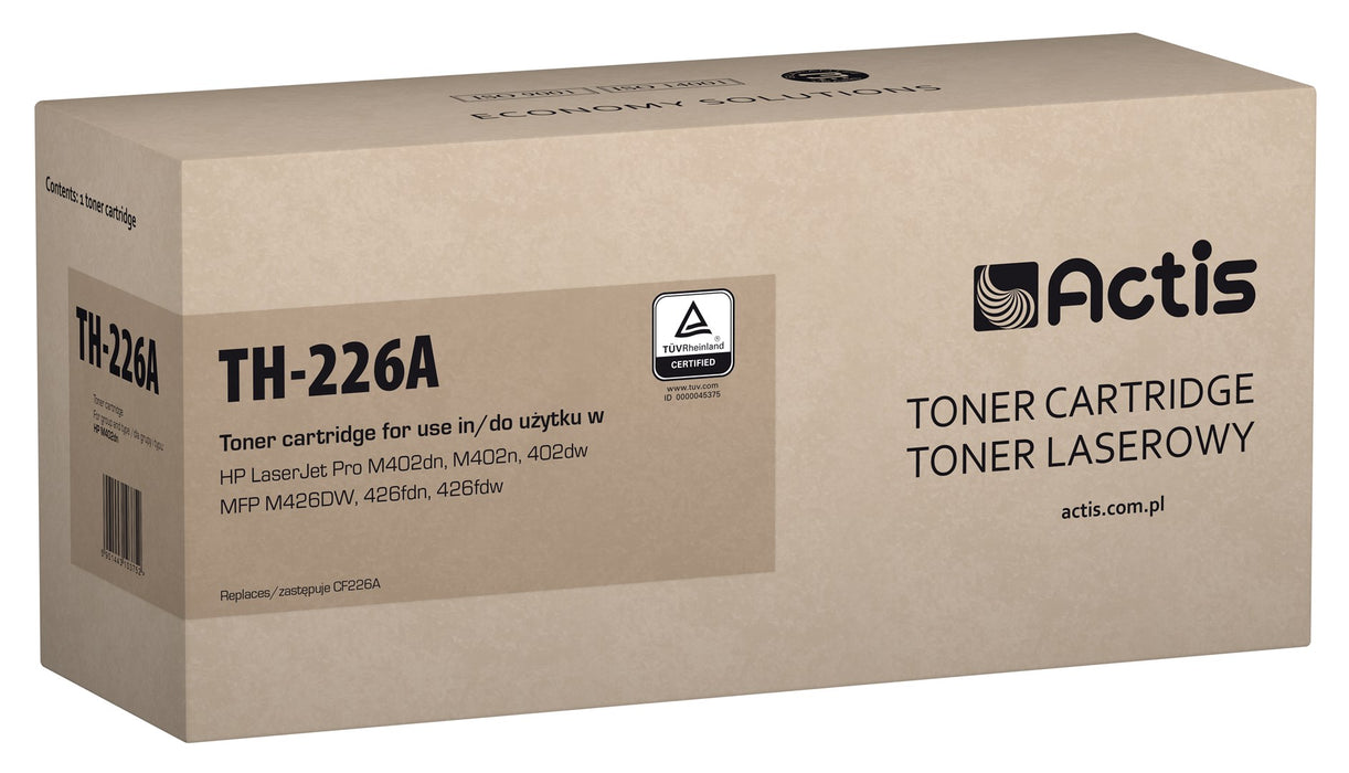 Тонер Actis TH-226A (заместител за HP 226A CF226A; стандартен; 3100 страници; черен)