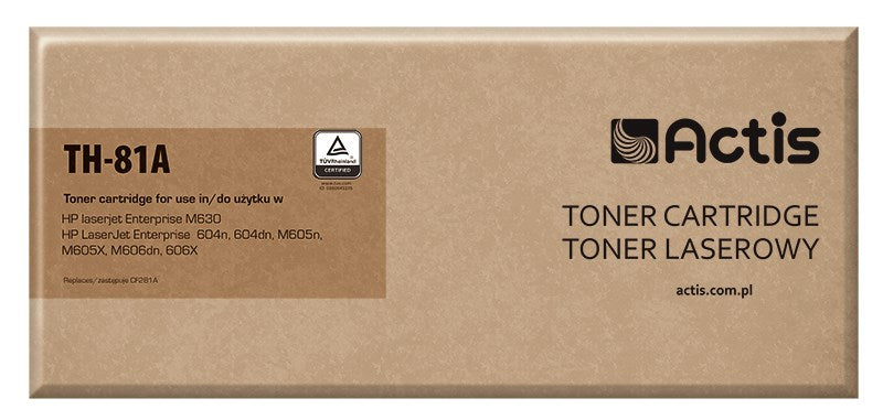 Тонер Actis TH-81A (заместител за HP 81A CF281A; стандартен; 10500 страници; черен)