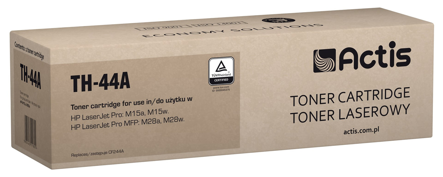 Тонер Actis TH-44A (заместител за HP 44A CF244A; стандартен; 1000 страници; черен)