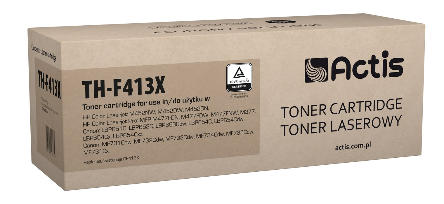 Тонер Actis TH-F413X (заместител за HP 410X CF413X; стандартен; 5000 страници; магента)