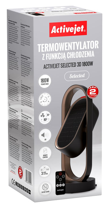 Activejet Selected 3D 1800 W вентилаторен нагревател с функция за охлаждане