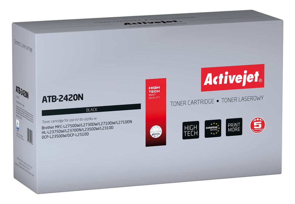 Тонер Activejet ATB-2420N (заместител за Brother TN-2420A; Supreme; 3000 страници; черен)