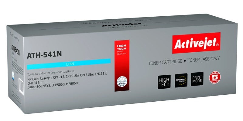 Тонер Activejet ATH-541N (заместител за HP 125A CB541A, Canon CRG-716C; Supreme; 1600 страници; циан)