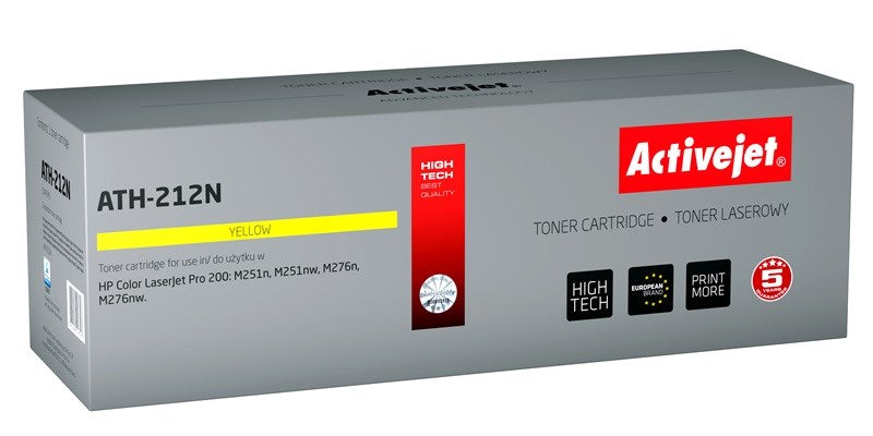 Тонер Activejet ATH-212N (заместител за HP 131A CF212A, Canon CRG-731Y; Supreme; 1800 страници; жълт)